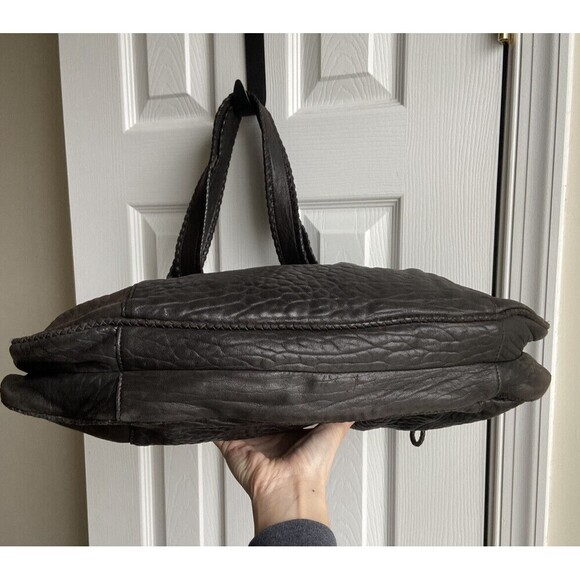 HOBO International Leather Handbag Black Shoulder Boho Tote Bag - Picture 10 of 15